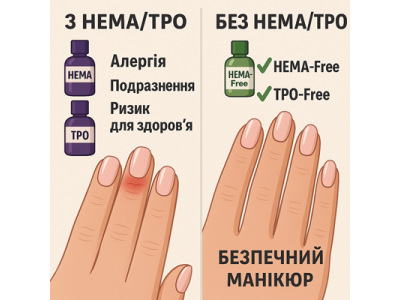 Невидимі ризики манікюру: що приховують HEMA та TPO