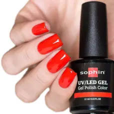 Гель-лак Sophin UV/LED № 0717, coral red