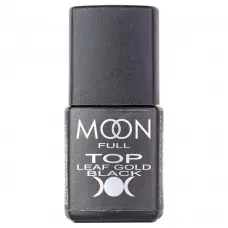 Топ для гель лака  Moon Full Leaf Gold Black без липкого слоя 8 мл