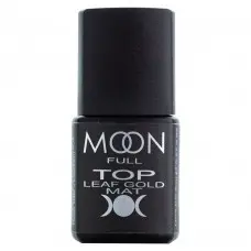 Матовый Топ с  блестками Moon Full Leaf Gold Matt без липкого слоя 8 мл