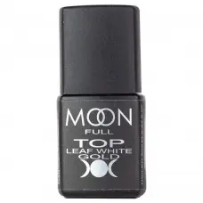 Топ для гель лака Moon Full Leaf White Gold без липкого слоя 8 мл