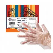 Одноразовые перчатки RONNEY Professional фольгированные размер S/M, 100 шт.