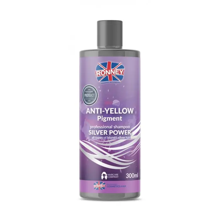 Шампунь для нейтрализации желтизны Ronney Silver Power Anti-Yellow Pigment 300 мл