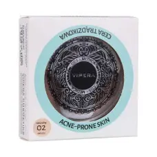 Компактная рисовая пудра для кожи с акне Vipera Cos-Medica Smooth Finish №02 natural, 13 г
