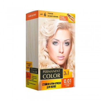 Заказать Крем-фарба Permanent Color тон блондест супер №0.01 Аромат недорого