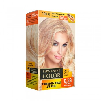 Крем-фарба Permanent Color тон блонд капучино №0.23 Аромат