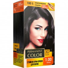 Крем-краска Аромат Permanent Color тон черный №1.00