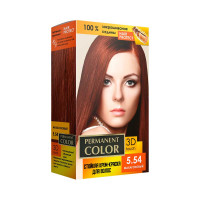 Крем-краска Аромат Permanent Color тон махагоновый №5.54