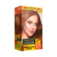 Крем-краска Аромат Permanent Color тон шоколад с карамелью №8.74