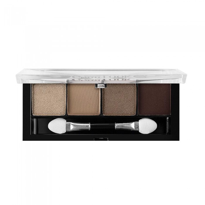 Тени матовые Glam Look 4-х цветные тон 08 ореховый тауп Люкс Визаж