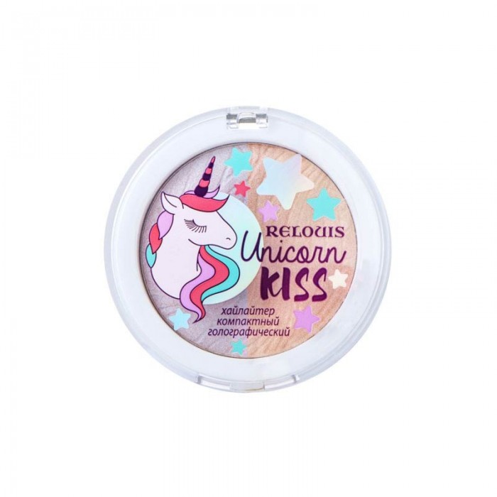 Хайлайтер компактний голографічний Unicorn Kiss Relouis, 4810438022101