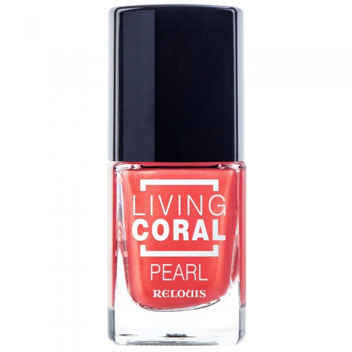 Лак для нігтів Living Coral тон 01 Pearl відтінок живого корала з перловим переливом, 4810438022323
