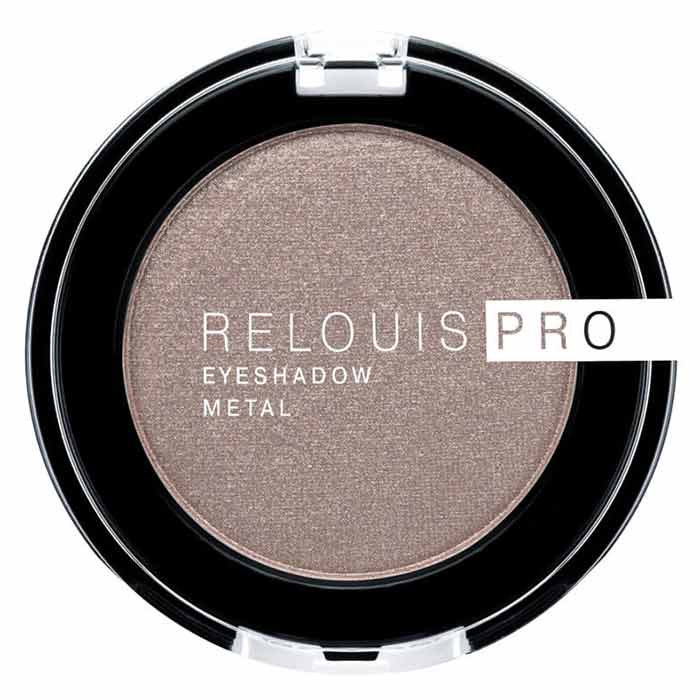 Тени для век Pro Eyeshadow Metal тон 52 cocoa milk Relouis