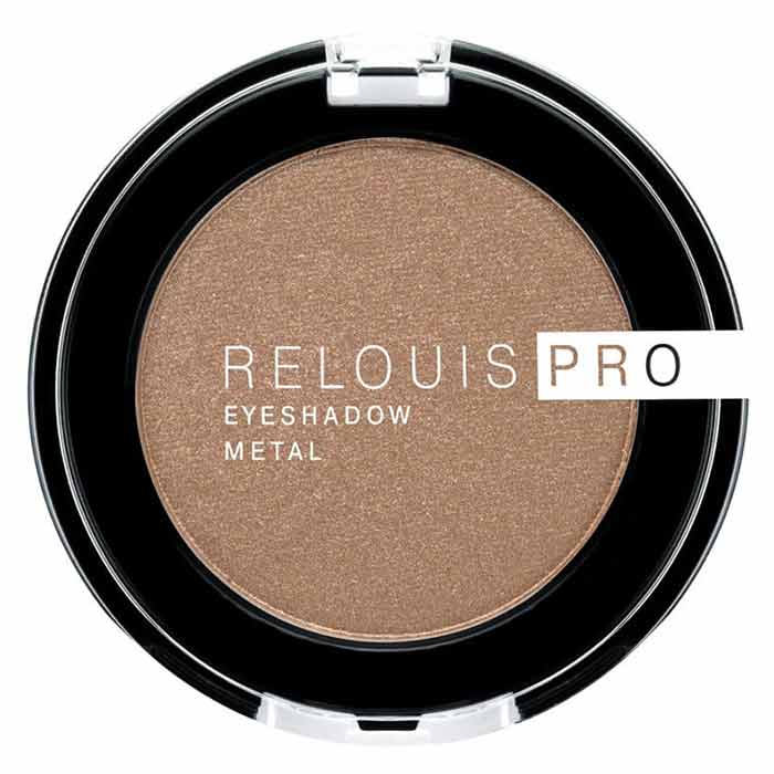 Тени для век Pro Eyeshadow Metal тон 54 amber Relouis