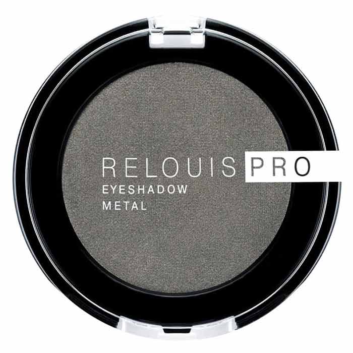 Тени для век Pro Eyeshadow Metal тон 55 anthracite Relouis