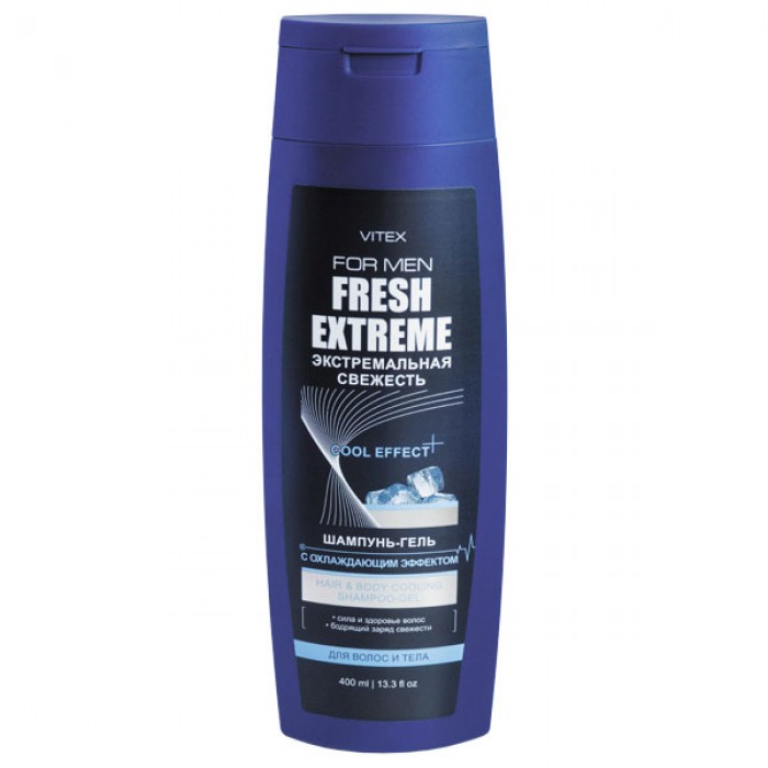 Шампунь-гель для волос и тела с охлаждающим эффектом Vitex For Men Fresh Extreme