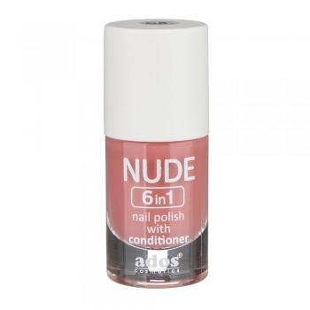 Лак-кондиционер для ногтей Ados Nude 6в1 с аргановым маслом № 08, 8г