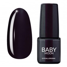 Гель лак Baby Moon Burgundy Gel polish №001 дымчатый баклажан 6 мл