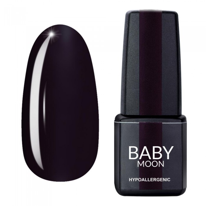 Гель лак Baby Moon Burgundy Gel polish №001 димчастий баклажан 6 мл, 5908254001284
