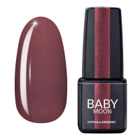Гель лак Baby Moon Burgundy Gel polish №002 гіркий шоколад 6 мл
