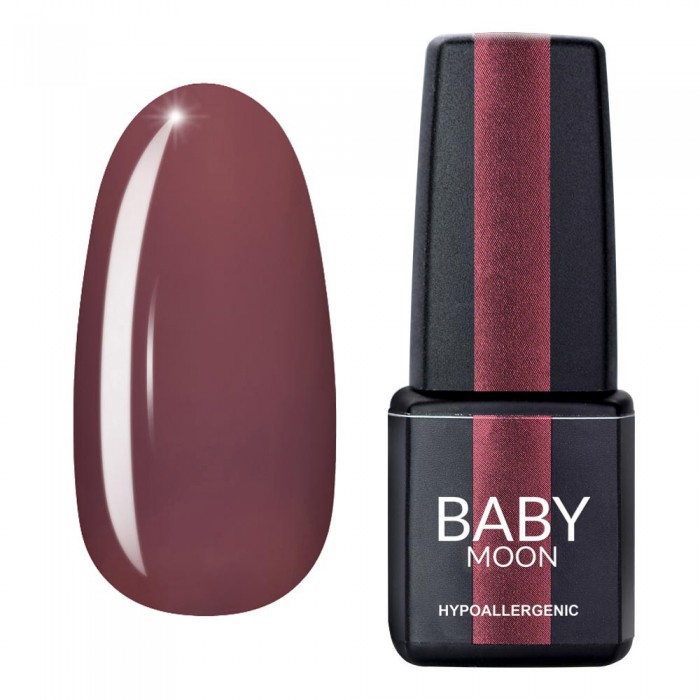 Гель лак Baby Moon Burgundy Gel polish №002 гіркий шоколад 6 мл, 5908254001291