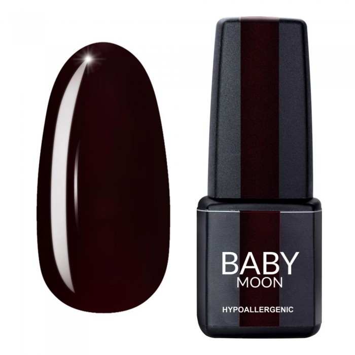 Гель лак Baby Moon Burgundy Gel polish №003 шоколадно-вишневий 6 мл, 5908254001307