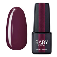 Гель лак Baby Moon Burgundy Gel polish №004 темный каштан 6 мл