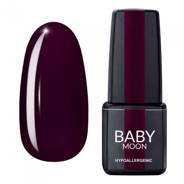 Гель лак Baby Moon Burgundy Gel polish №009 винний 6 мл, 5908254001369