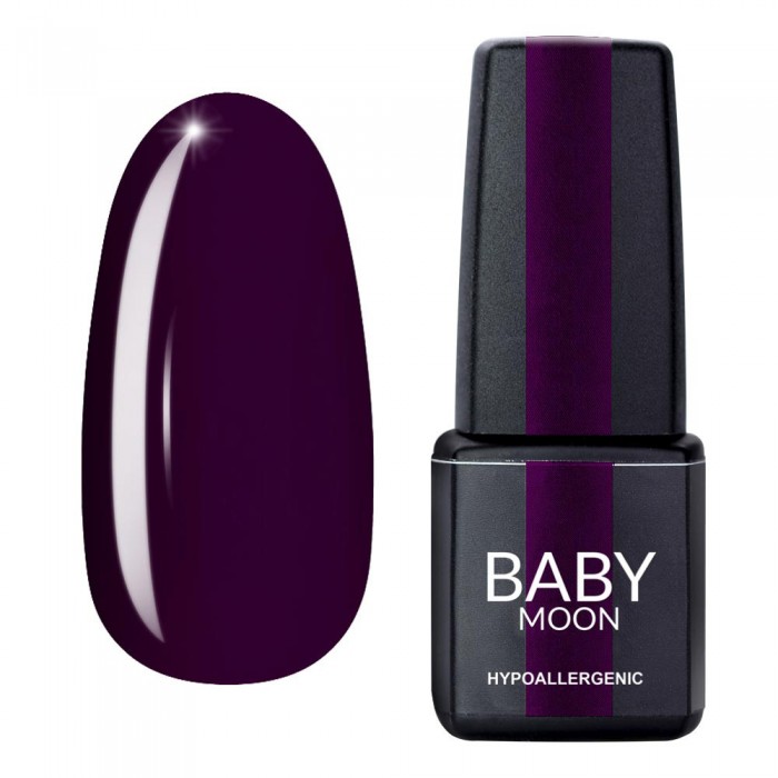 Гель лак Baby Moon Burgundy Gel polish №011 темно-сливовий 6 мл, 5908254001383