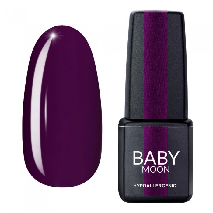 Гель лак Baby Moon Burgundy Gel polish №012 сливовий 6 мл, 5908254001390