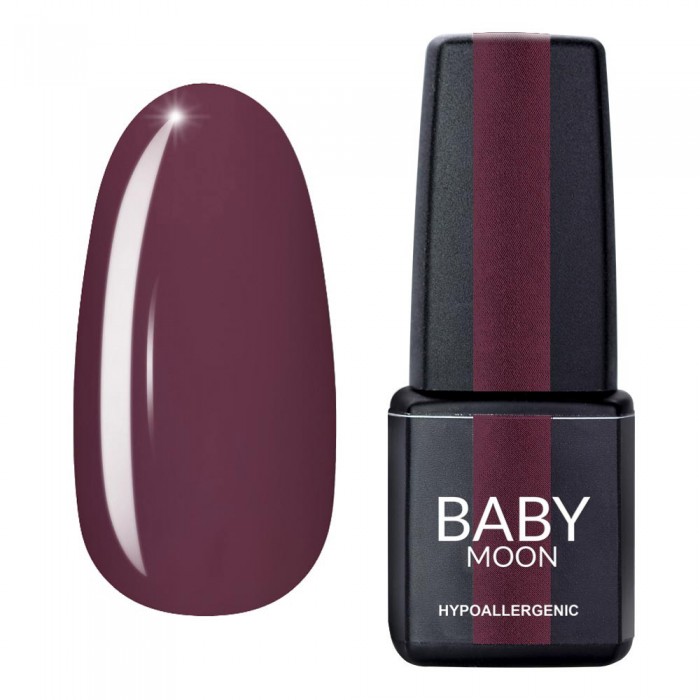 Гель лак Baby Moon Burgundy Gel polish №014 коричнево-сірий 6 мл, 5908254001413