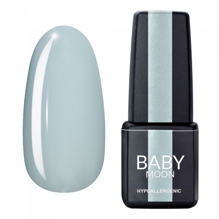 Гель лак Baby Moon Cold Ocean Gel polish №001 бело-голубой 6 мл