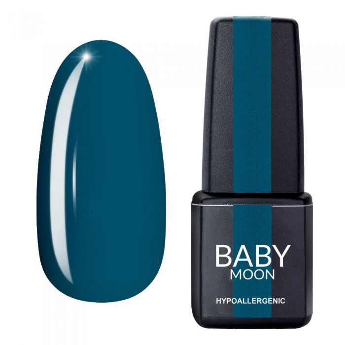 Гель лак Baby Moon Cold Ocean Gel polish №006 серо-зеленый 6 мл