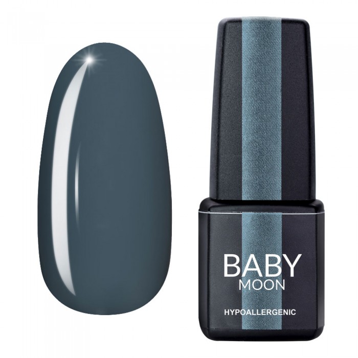 Гель лак Baby Moon Cold Ocean Gel polish №007 серый 6 мл