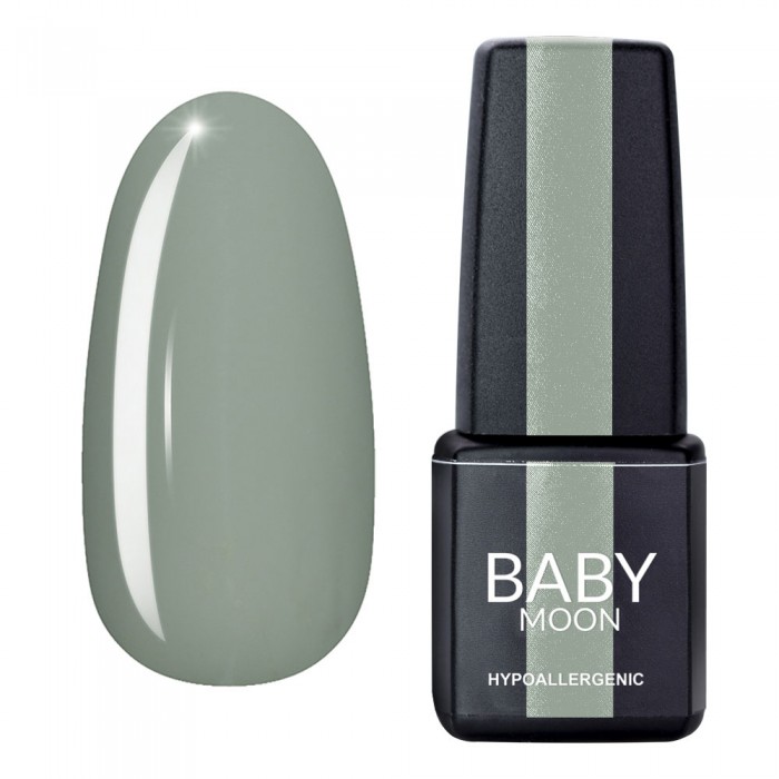 Гель лак Baby Moon Cold Ocean Gel polish №012 оливковый серый 6 мл