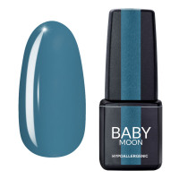Гель лак Baby Moon Cold Ocean Gel polish №014 блакитно-сірий 6 мл