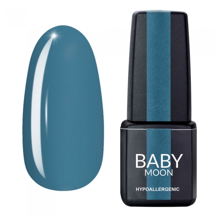 Гель лак Baby Moon Cold Ocean Gel polish №014 голубовато-серый 6 мл