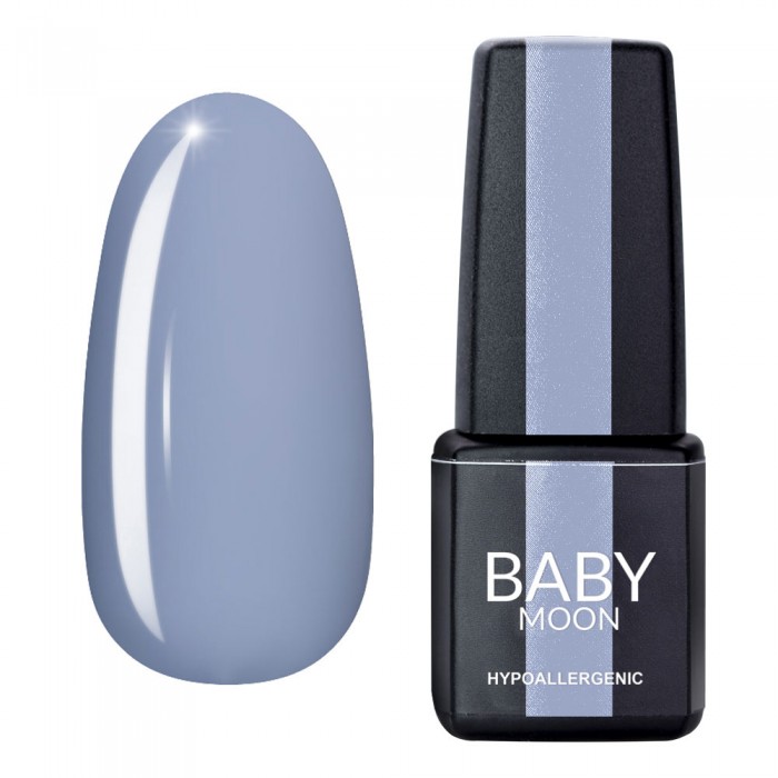 Гель лак Baby Moon Cold Ocean Gel polish №018 серо-голубой с лиловым оттенком 6 мл
