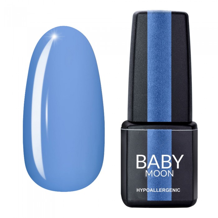 Гель лак Baby Moon Cold Ocean Gel polish №019 воздушный синий 6 мл
