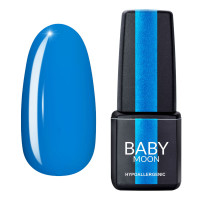 Гель лак Baby Moon Cold Ocean Gel polish №020 яскраво-блакитний 6 мл