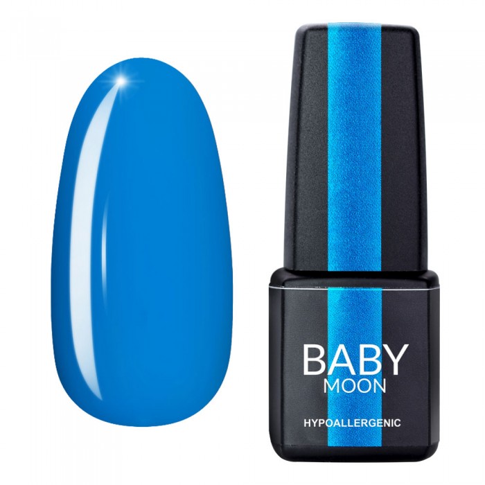 Гель лак Baby Moon Cold Ocean Gel polish №020 ярко-голубой 6 мл