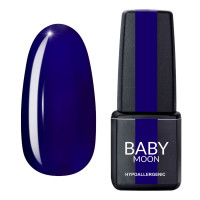 Гель лак Baby Moon Cold Ocean Gel polish №025 темный индиго 6 мл