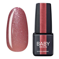 Гель лак Baby Moon Dance Diamond Gel polish №003 приглушений рожевий з шиммером 6 мл