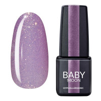 Гель лак Baby Moon Dance Diamond Gel polish №004 світло-бузковий з золотистим шиммером 6 мл