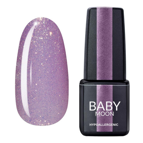 Гель лак Baby Moon Dance Diamond Gel polish №004 светло-сиреневый с золотистым шиммером 6 мл