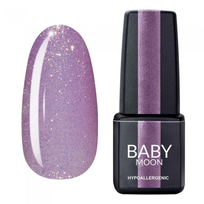 Гель лак Baby Moon Dance Diamond Gel polish №004 світло-бузковий з золотистим шиммером 6 мл, 5908254001574