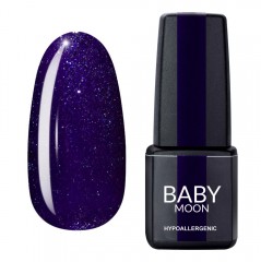 Гель лак Baby Moon Dance Diamond Gel polish №009 фиолетовый с серебристым шиммером 6 мл