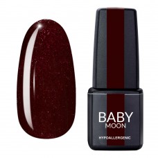 Гель лак Baby Moon Dance Diamond Gel polish №010 шоколадно-вишневий з дрібним шиммером 6 мл