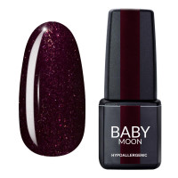 Гель лак Baby Moon Dance Diamond Gel polish №012 стигла вишня, шиммер 6 мл