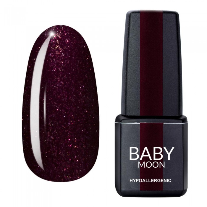 Гель лак Baby Moon Dance Diamond Gel polish №012 стигла вишня, шиммер 6 мл, 5908254001659